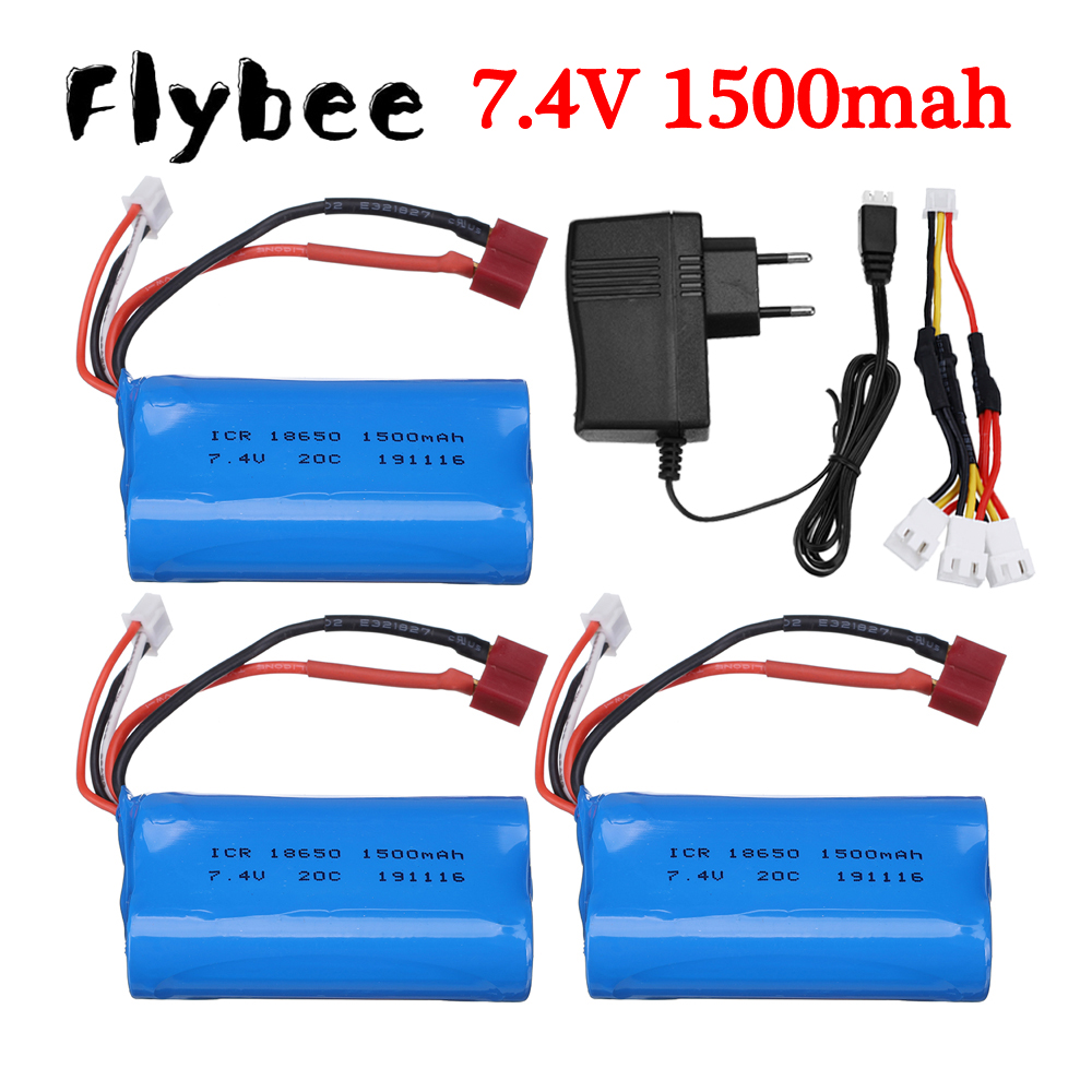 Rc Hobby Factory - 7.4V 1500mah Li-ion Battery 18650 2S