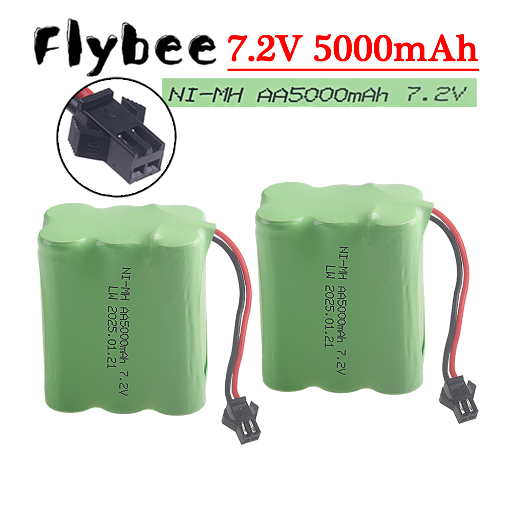 Rc Hobby Factory - (SM-2P Plug) 7.2V 5000mah NiMH Battery