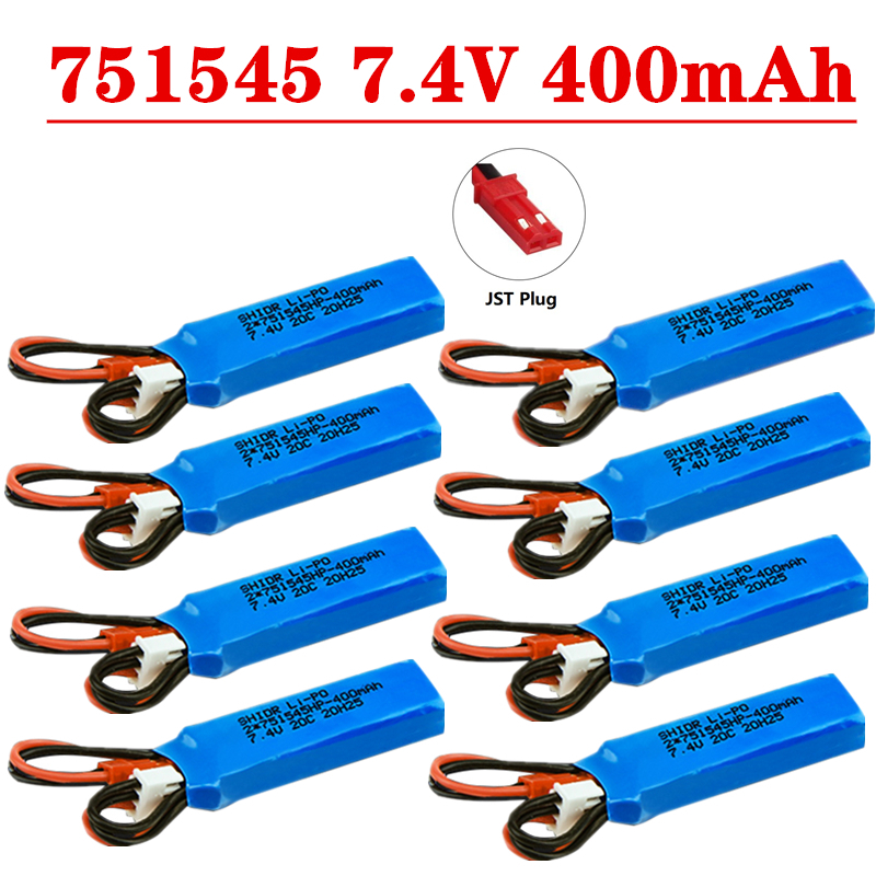 Rc Hobby Factory - RC Car Battery 7.4V 400mah Lipo