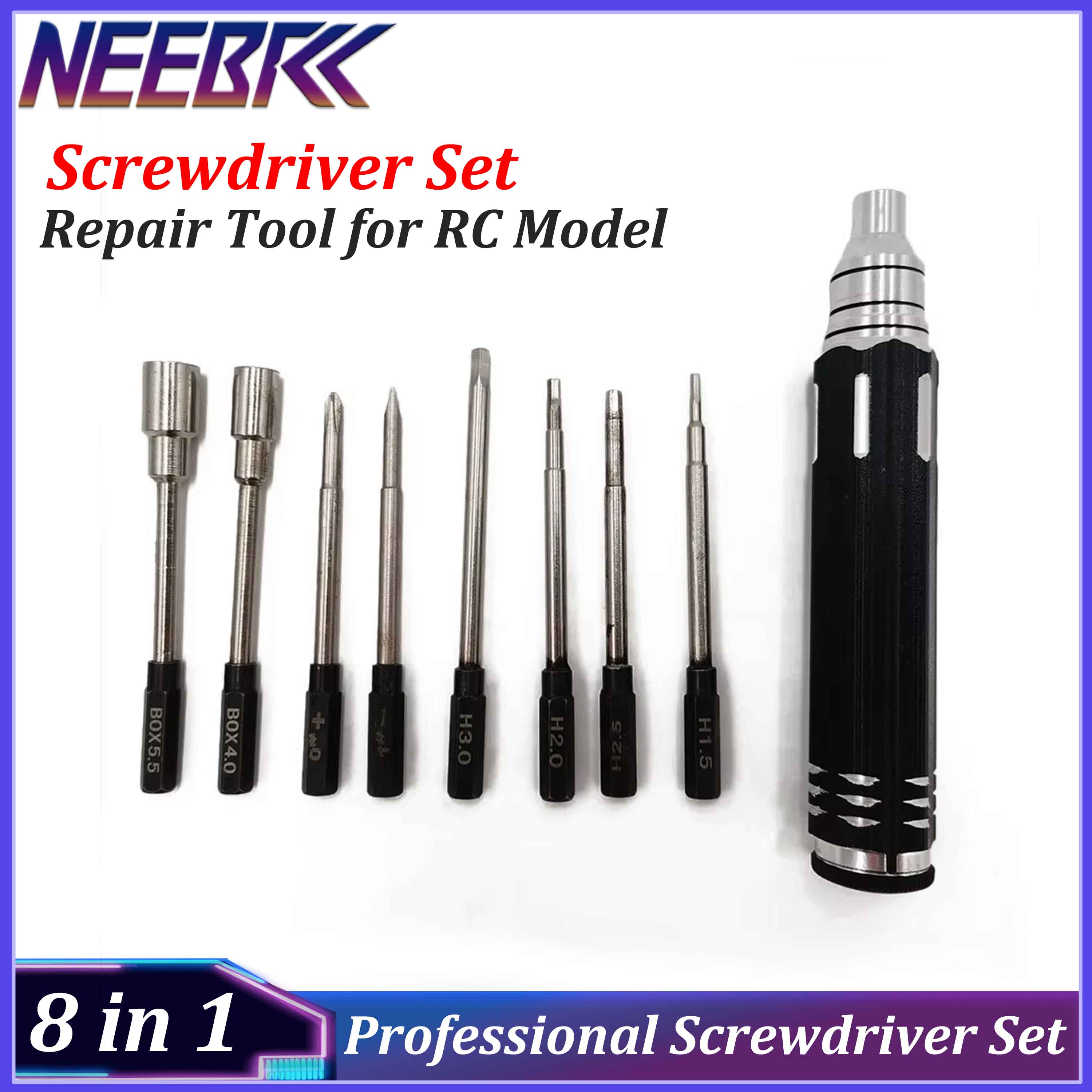 Rc Hobby Tool Kit - 8 in 1 Professional Screwdriver Set