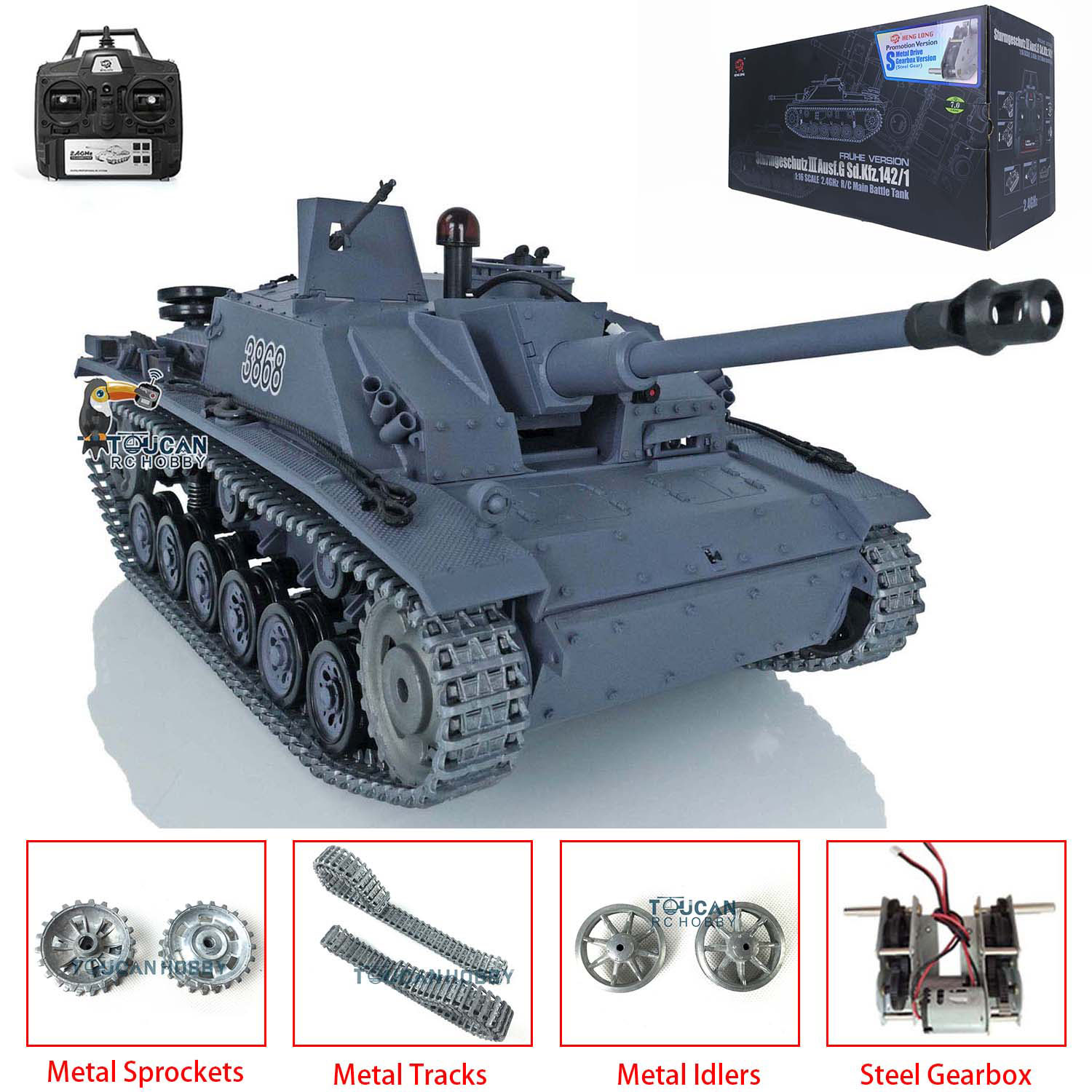 Heng Long 1/16 Scale 7.0 Stug  - Rc Hobby Track 评论和价格