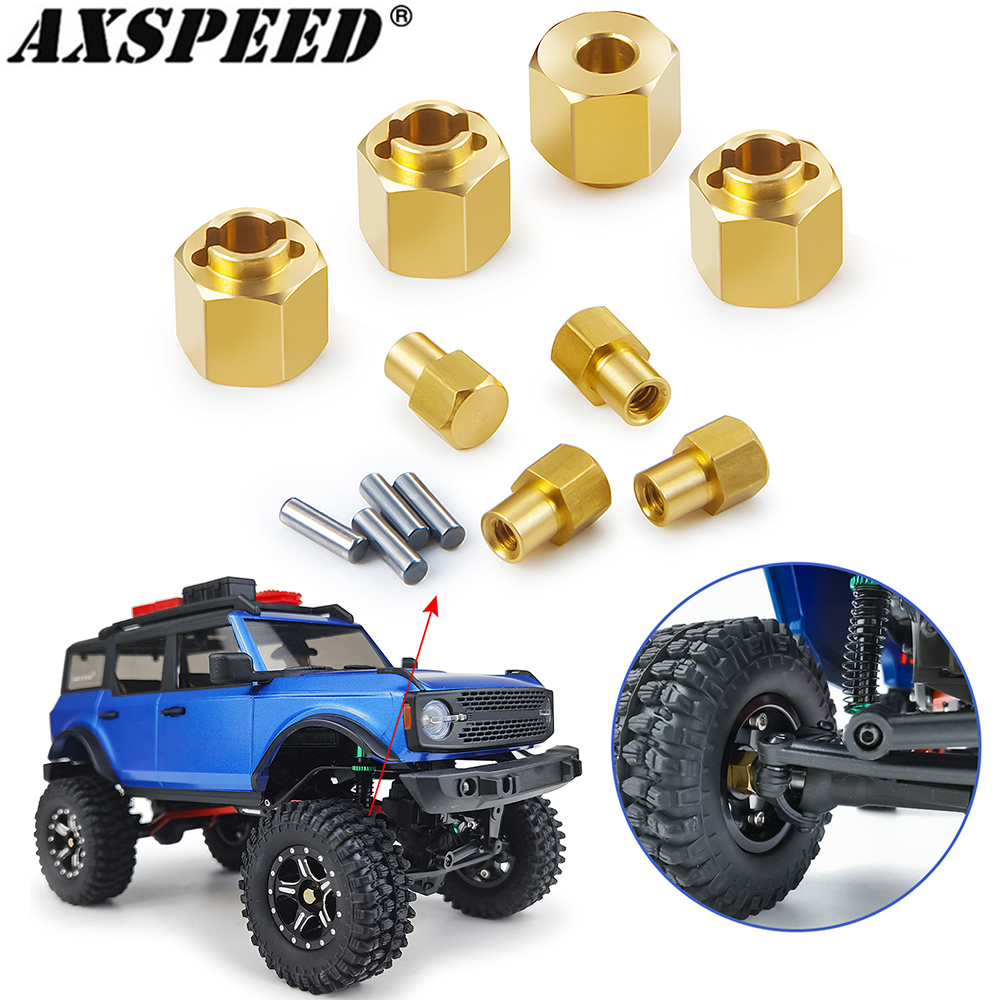 AXSPEED 4PCS Brass Wheel Hex A - Wheel Hex Adapter 评论和价格