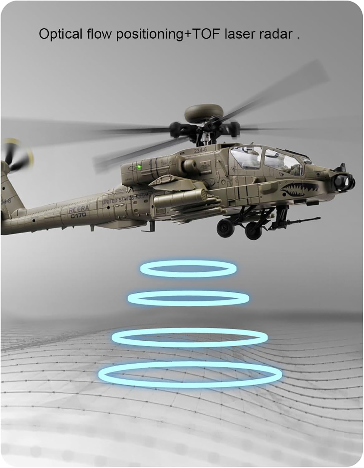 310MM 6CH C170 AH-64D Remote C - Rc Helicopter Hobby Grade 评论和价格