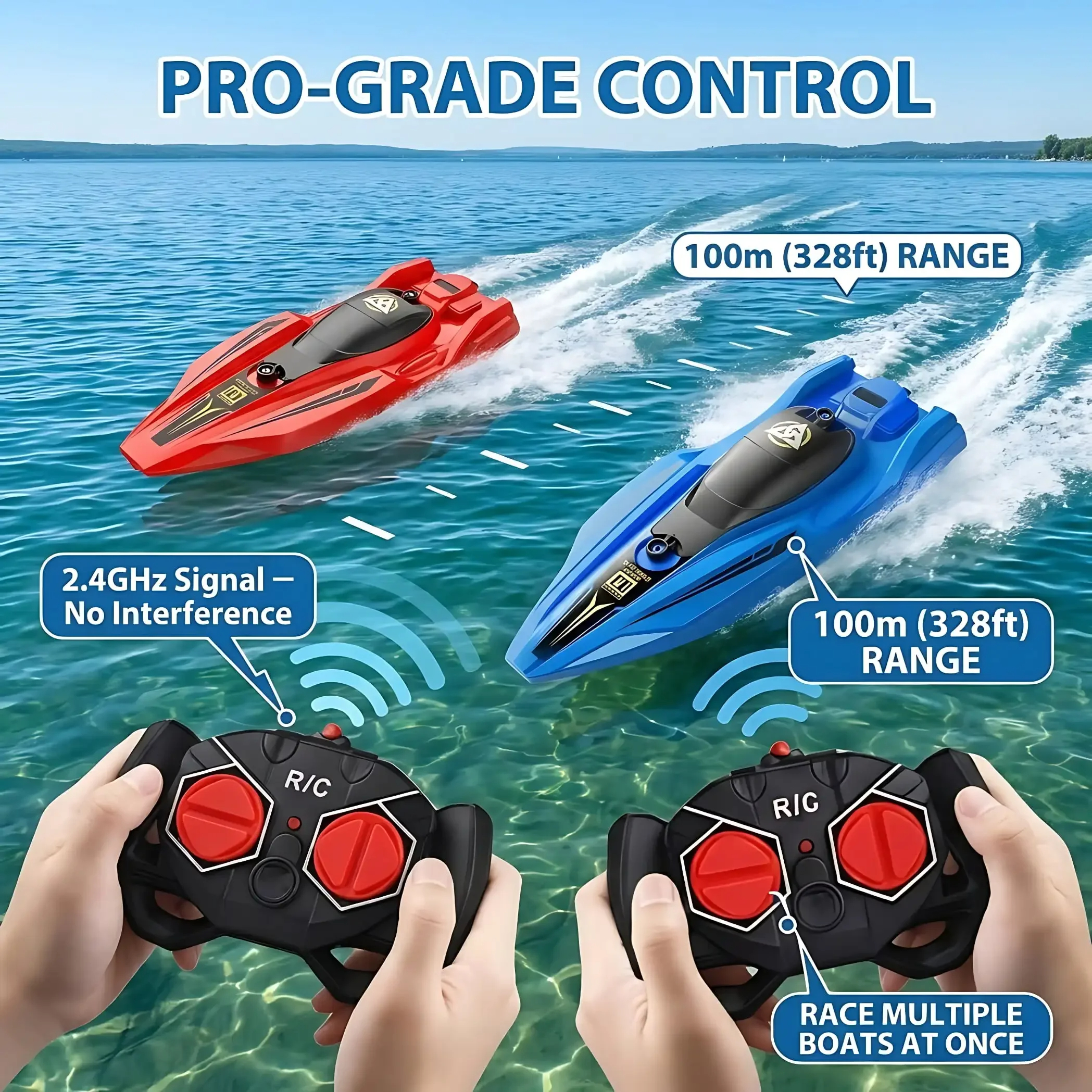 2.4G RC Speed Boat Remote Cont - Rc Hobby Grade Boat 评论和价格