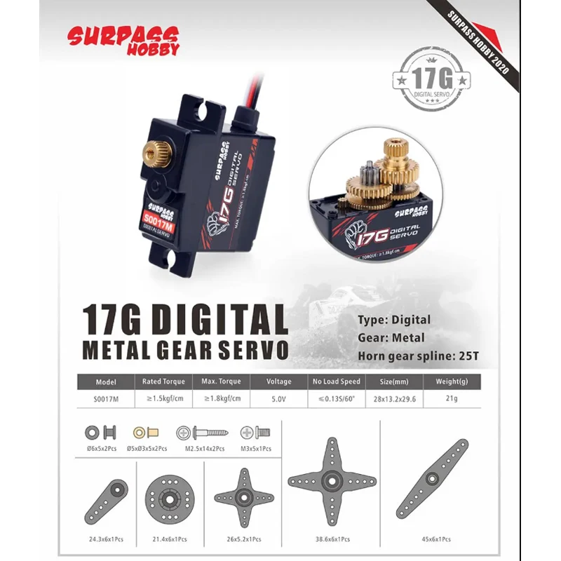SURPASS Hobby S0017M 17g High  - Hobby Quality Rc Cars 评论和价格