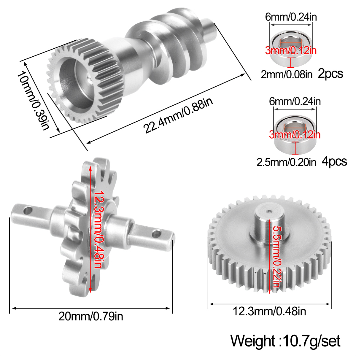Stainless Steel Gearbox Gear S - Rc Hobby Factory 评论和价格