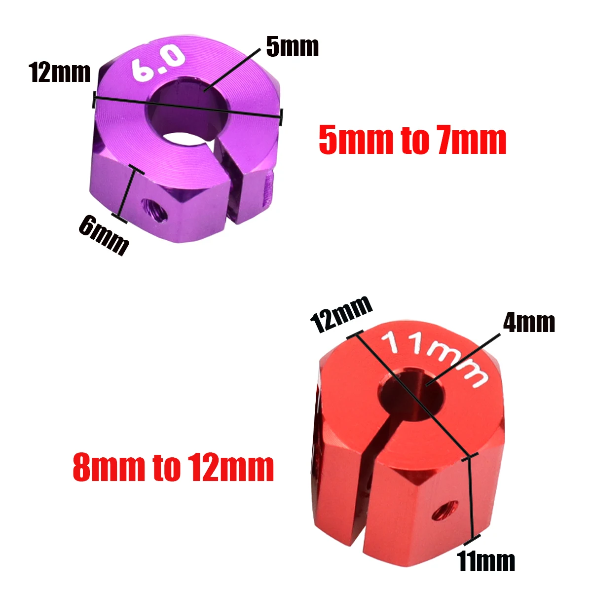 Aluminum 5/6/7/8/9/10/11/12mm  - Rc Hobby Track 评论和价格