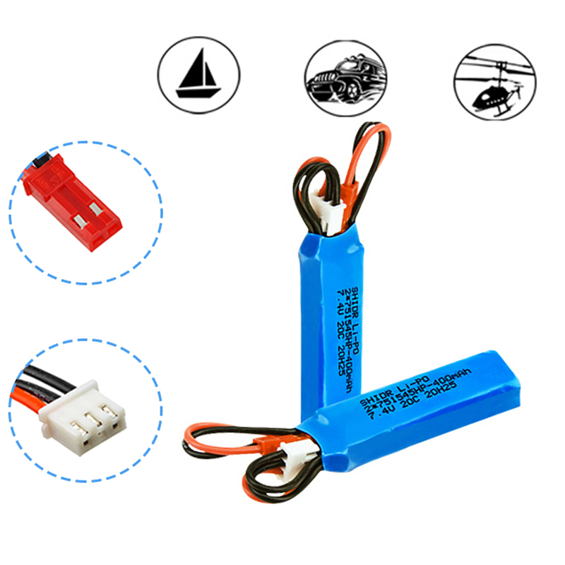 RC Car Battery 7.4V 400mah Lip - Rc Hobby Factory 评论和价格