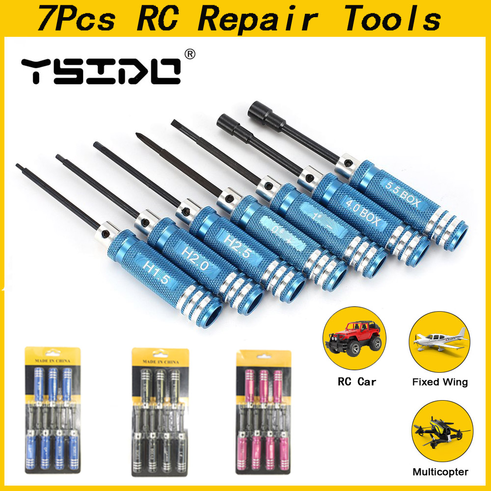 YSIDO 7Pcs 1.5 2.0 2.5mm Hex S - Rc Hobby Tool Kit 评论和价格