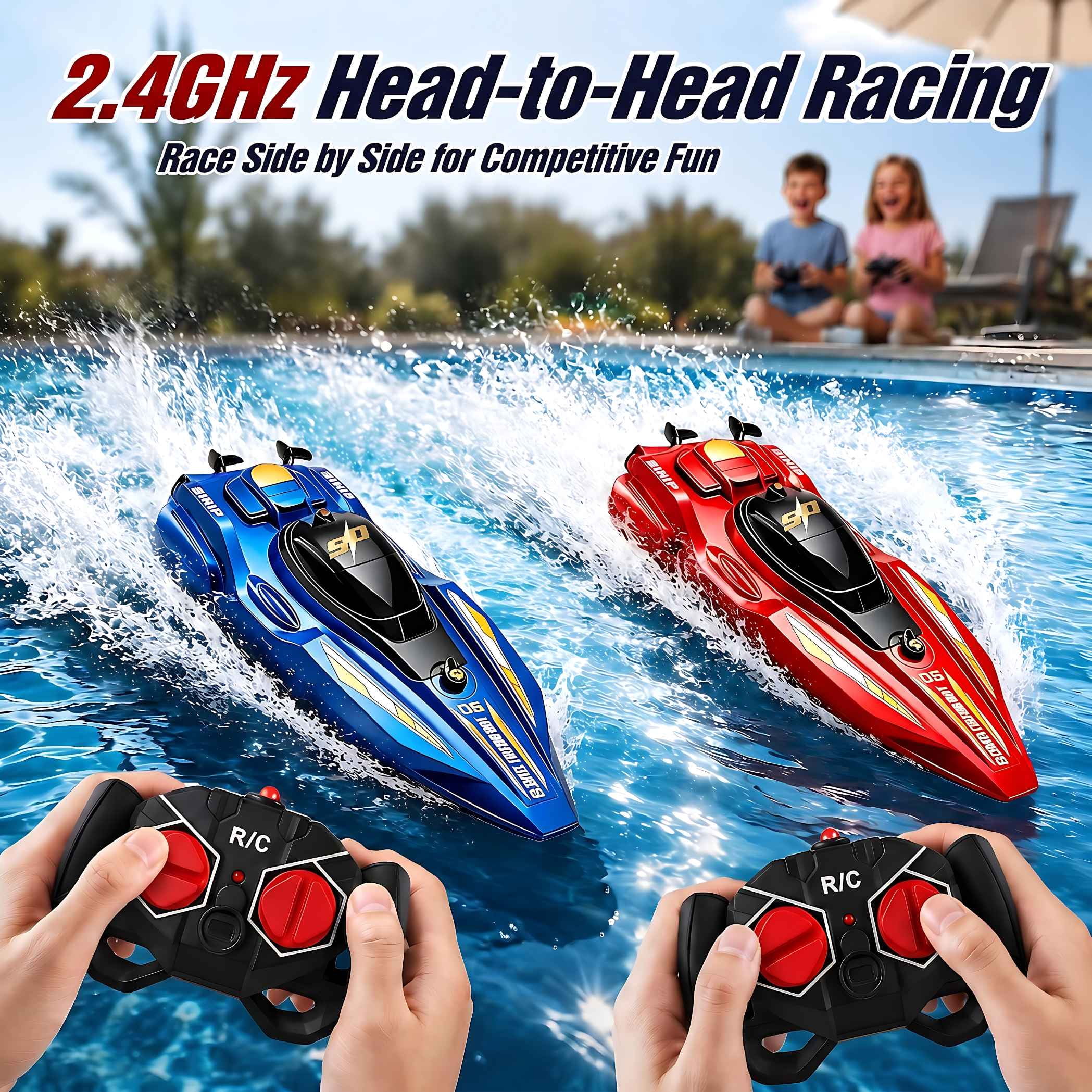 2Pcs RC Speed Boat Set Remote  - Rc Hobby Grade Boat 评论和价格